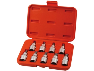 EXTOL PREMIUM hlavice zástrčné TORX, sada 9ks, 1/2", CrV/S2