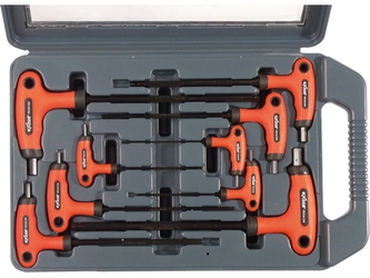 EXTOL PREMIUM T-klíče IMBUS, sada 9ks, H2-10mm
