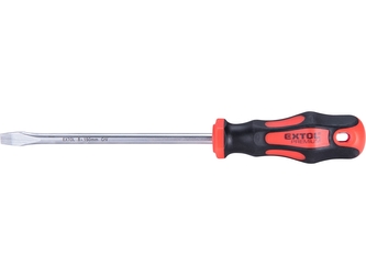 EXTOL PREMIUM šroubovák plochý, (-) 8x150mm, CrV