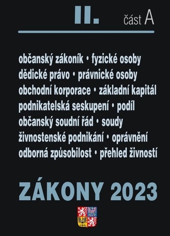 Zákony II A/2023 – Občiansky zákonník