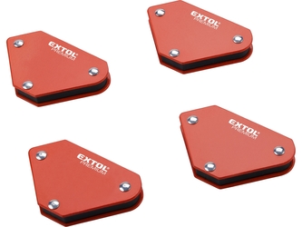 magnet-úhelník svařovací mini, sada 4ks, 45°-90°-135°, nosnost do 4kg