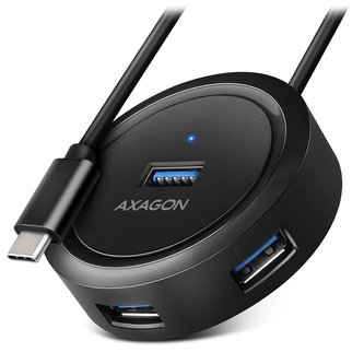 Hub AXAGON USB-C / HUE-P1C / USB 3.2 Gen1 / 4x USB-A / 0,3 m