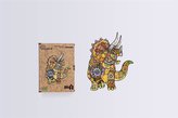 Puzzle drewniane eko 74 Triceratops A4