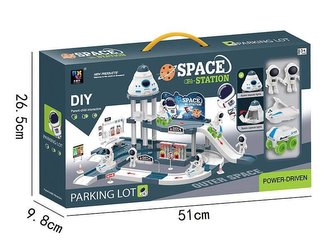 Stacja kosmiczna ze światłem