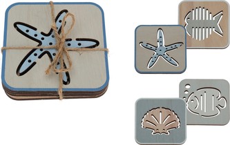 Podtácek pod hrnek MOŘSKÝ SVĚT 4 ks