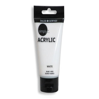 Daler - Rowney SIMPLY akrylová barva - White 250ml