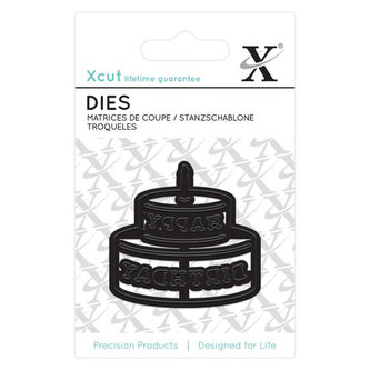 DOCRAFTS Xcut vyrezávacie kovové šablóny MINI - happy birthday