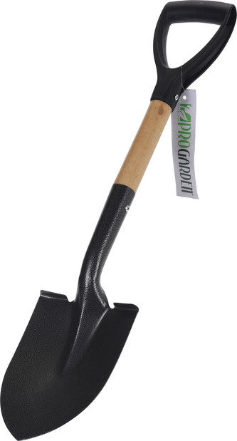 Rýč mini špičatý ocel s dřevěnou násadou 67 cm PROGARDEN