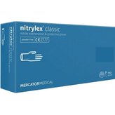 Rukavice jednorázové nitrilové nepudrované Nitrylex classic M, modré 3,5 g