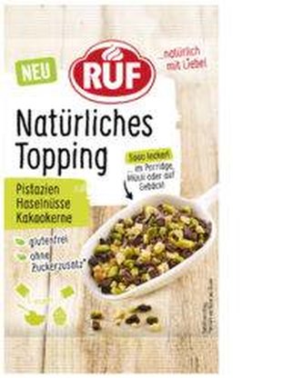 Přířodní zdobení pistácie, kakaová drť a lískové oříšky 30g - RUF