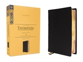 KJV, Thompson Chain-Reference Bible, Large Print, Genuine Leather, Cowhide, Black, Art Gilded Edges, Red Letter, Comfort