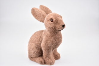 Dekorační zajíc hnědý 15 cm