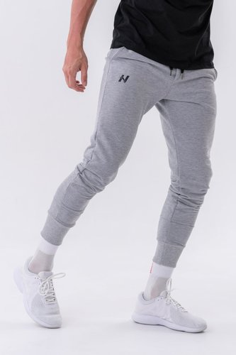 Pánské tepláky Slim Reset Light Grey - NEBBIA - Velikost: L