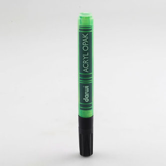 DARWI ACRYL fixa hrubá - Tmavo zelená 6 ml