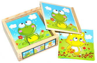 Kostky s obrázky 13x13 cm