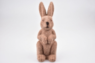 Dekorační zajíc hnědý 14 cm