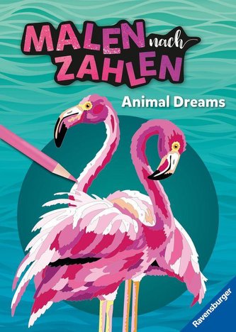 Ravensburger Malen nach Zahlen Animal Dreams - 64 Seiten - 24 Farben - Malbuch mit nummerierten Ausmalfeldern für fortgeschritte