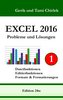 Excel 2016 . Probleme und Lösungen . Band 1