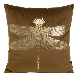 Polštář VÁŽKA II. hnědá 45x45 cm Mybesthome
