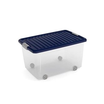 Box KIS W Box L transparentní, indigo modrá Box KIS W Box L transparentní, indigo modrá