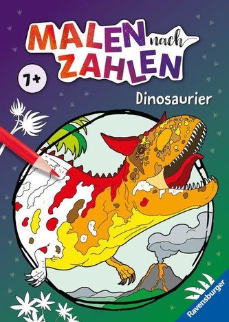 Ravensburger Malen nach Zahlen ab 7 Jahren Dinosaurier