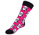 Ponožky dětské Panda - Růžová, bílá, černá - 25-29