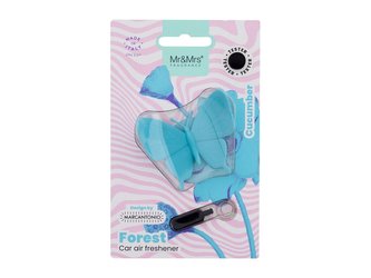 Mr&Mrs Fragrance Forest Vůně do auta Butterfly 1 ks Light Blue unisex