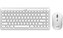 GENIUS set klávesnica s myšou LuxeMate Q8000 White/ Bezdrôtový set 2,4 GHz mini receiver/ USB/ biela/ retro design/ CZ+SK l