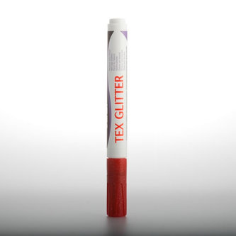 DARWI TEX GLITTER fixa na textil - Rumělková 6 ml