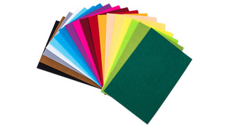 Barevný set polyesterové plsti 54 ks