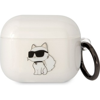 Karl Lagerfeld 3D Logo NFT Choupette TPU pouzdro Airpods 3 bílé