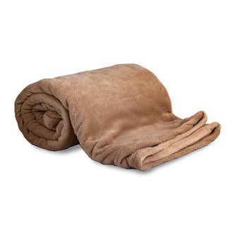 DEKA FLANEL FLEECE 150X200CM, 760~800GM, BÉŽOVÁ