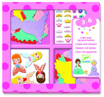 Djeco Samolepkový set roztomilé princezny