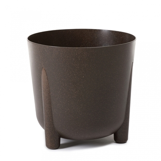 Plastový květináč Frida eco coffee 255 mm, espresso