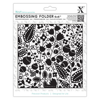 DOCRAFTS Xcut embosovacie vrecko - bobule 15 x 15 cm