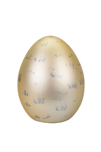 Keramické vajíčko metalické zlaté 11x8,6 cm M