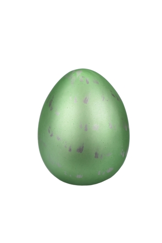 Keramické vajíčko metalické zelené 8x6,5 cm M