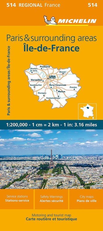 Ile-de-France - Michelin Regional Map 514