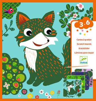 Djeco Vyškrabávací obrázky - lesní kamarádi