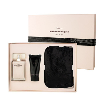 Narciso Rodriguez L\\\\\\'Eau EDT 50 ml + BL 50 ml + kosmetická, Narciso Rodriguez L\\\\\\'Eau EDT 50 ml + BL 50 ml + kosmetická taąka W