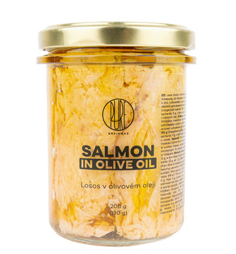BrainMax Pure Losos v olivovém oleji, 130 g