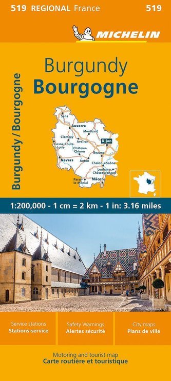 Burgundy - Michelin Regional Map 519