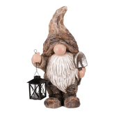 Skřítek s lucernou z Mgo, zahradní dekorace.