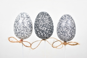 Vajíčko zápich kropenaté 6 cm, sada 6 ks