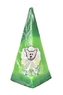 Svíčka pyramida zelená s ovečkou 17,5x7x7 cm