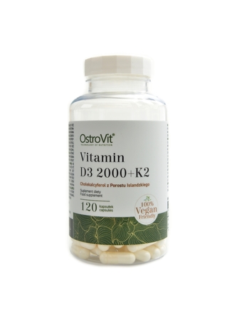 Ostrovit - Vitamin D3 2000 IU + K2  vege 120 kapslí