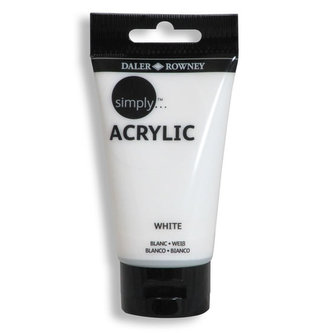 Daler - Rowney SIMPLY akrylová barva - White 75 ml