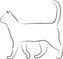 ARTEMISS Kočka - plastová šablona 412 Rozměr: D 29x29cm