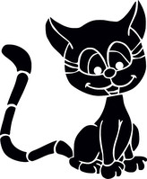 ARTEMISS Kočka - plastová šablona 377 Rozměr: E 29x29cm