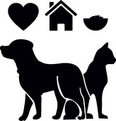 ARTEMISS Kočka a pes - plastová šablona 436 Rozměr: C 14,5x14,5cm